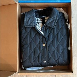 Burberry black quilted jacket blazer. Like new condition. Authentic & vintage.